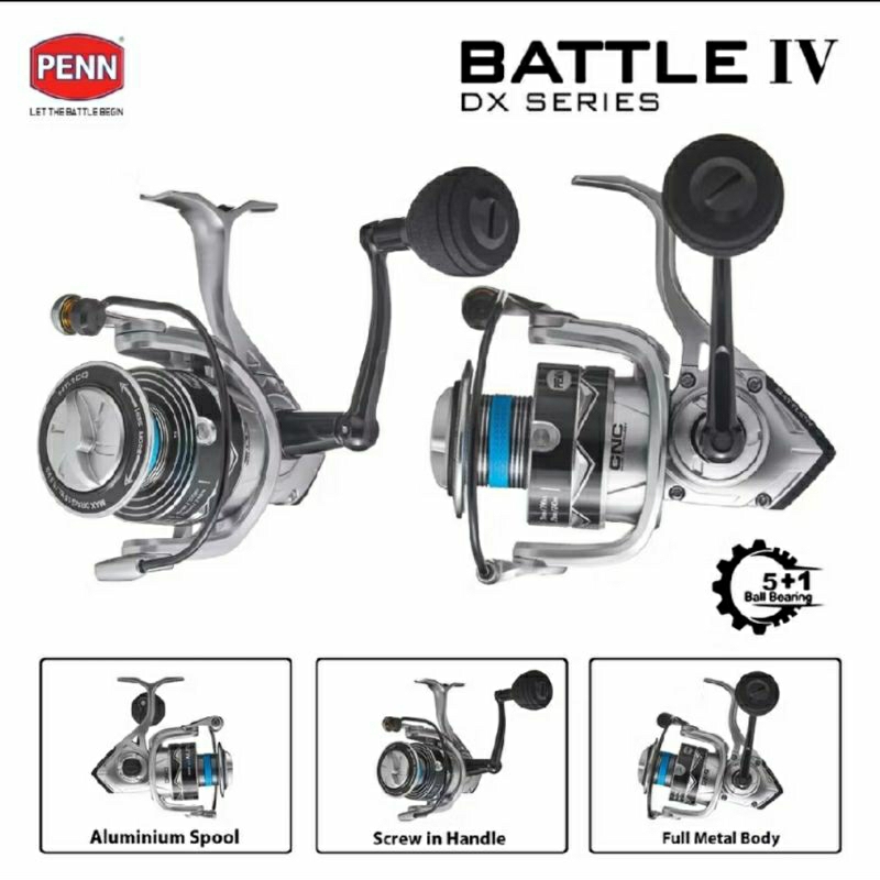 REEL PENN BATTLE IV Dx | PENN BATTLE III |METAL BODY | spinning reel |