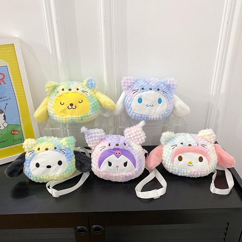 Oke Pr TAS SELEMPANG BULU BONEKA MELODY TAS SELEMPANG BULU BONEKA CINNAMOROLL TAS SELEMPANG BULU BON
