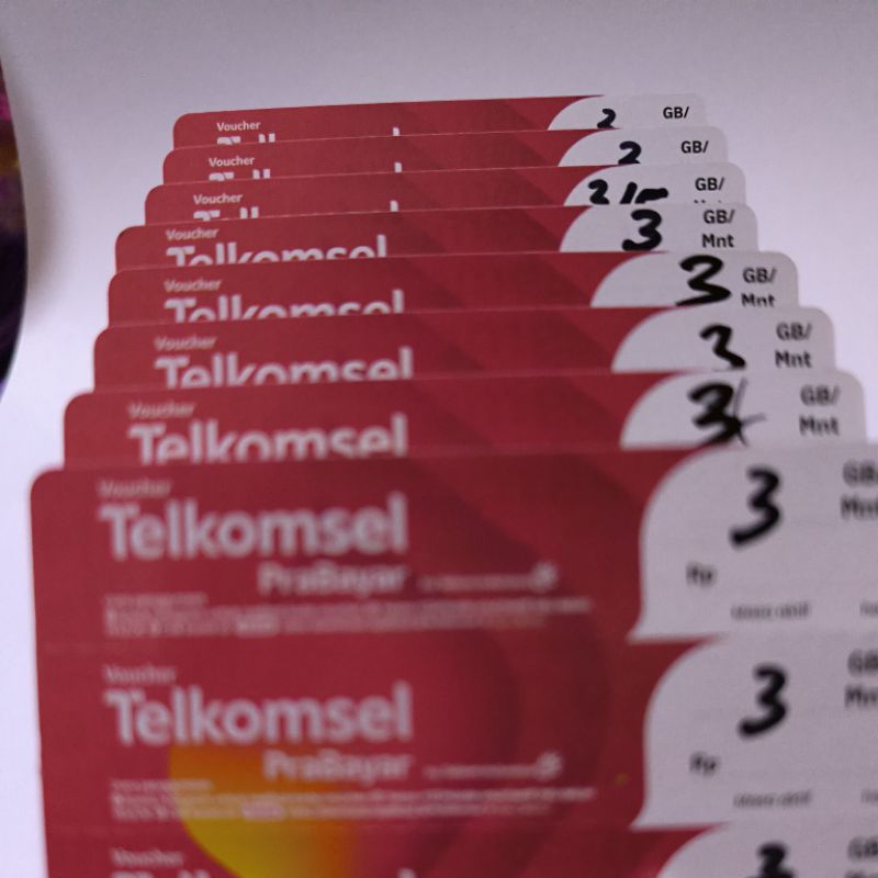 Voucher Telkomsel 3Gb/5 Hr