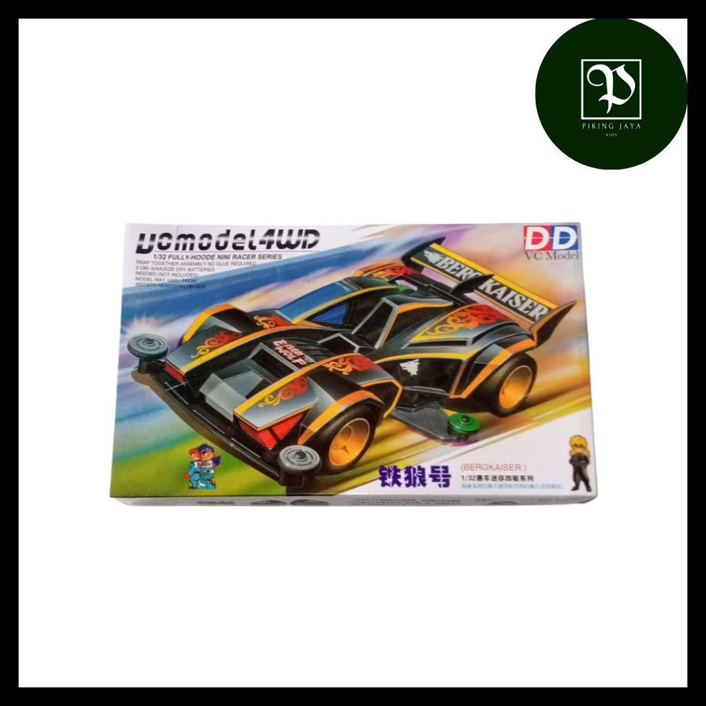 Tamiya Mini 4WD DD Ruize Bergkaiser Super 1 Chassis - Rep. Tamiya Merk DD Ruize