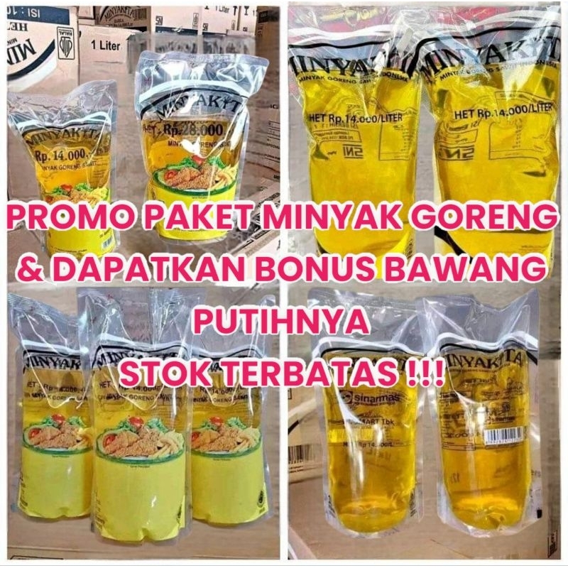 

MINYAK GORENG PAKET 5 LITER BONUS BAPUT [100 - 250 GRAM]