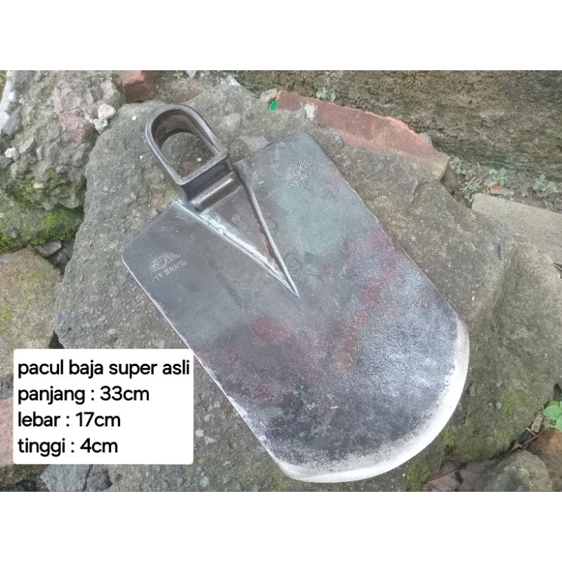 Cangkul baja asli/Cangkul sawah/Cangkul rumput/Cangkul baja asli super tajam/Cangkul modern/Pacul ba