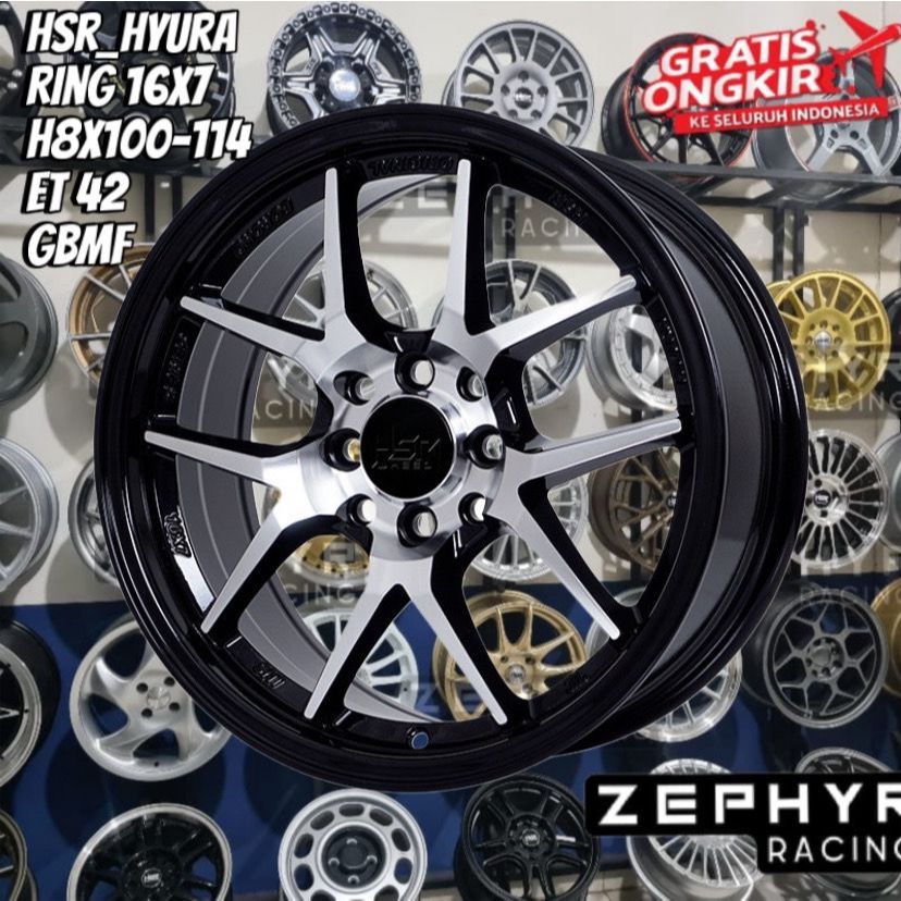 velg original hsr ring 16 untuk avanza, xenia, brio, mobilio, jazz, rocky r16
