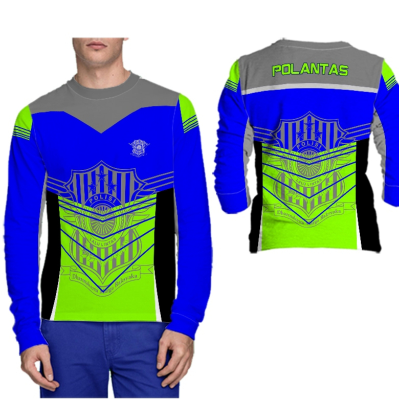 POLISI LALU LINTAS Baju Dinas Kaos Jersey Dewasa POLANTAS Fullprint Gratis Nama