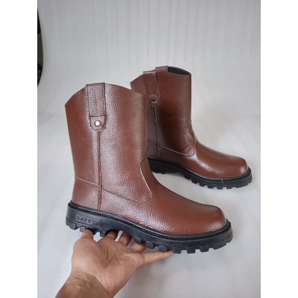Sepatu Safety Kulit Pria King / Sepatu Septi Kulit Pria King / Sepatu Ujung Besi Kulit Pria King