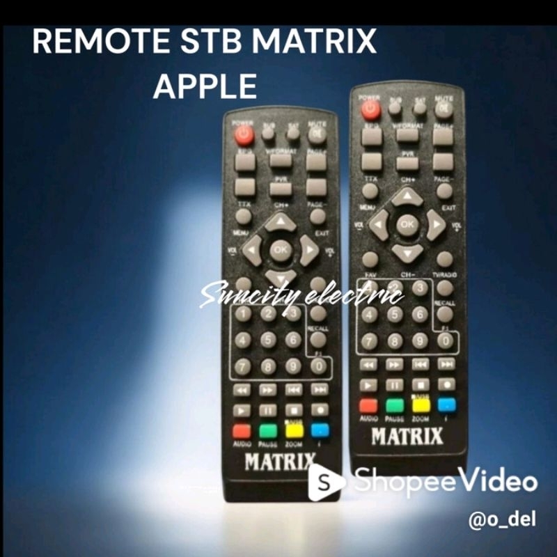 REMOTE REMOT  STB MATRIX APPLE KUNING / MATRIX Garuda