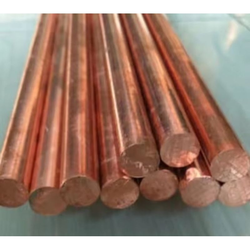 as tembaga grounding roud diameter 10mm x panjang 50cm Tembaga asli / tembaga import / tembaga batan