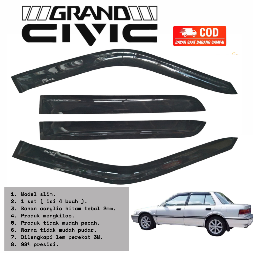 TALANG AIR MOBIL HONDA GRAND CIVIC TAHUN 1988-1991 CIVIC LX