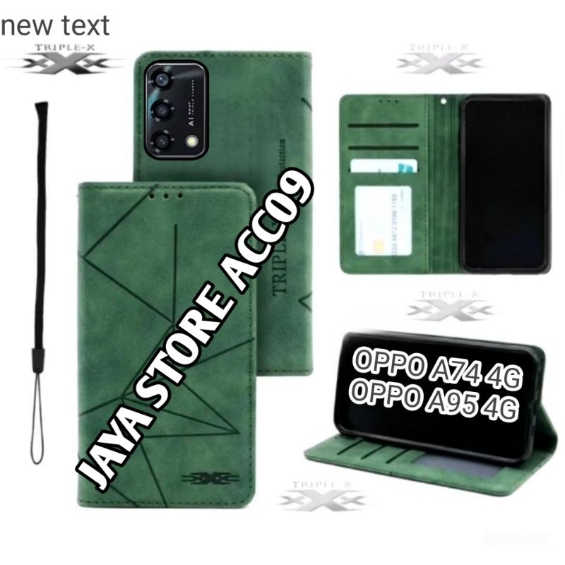 CASE OPPO A74 4G/OPPO A95 4G/OPPO A74 5G FLIP COVER SARUNG CASE DOMPET