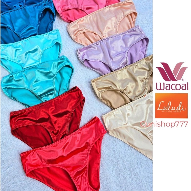 PANTY LULUDI by WACOAL SHINY GLITTER ELEGANT CELANA DALAM WANITA LLP 60107 K30B MIDI SOFT SATIN LLP6