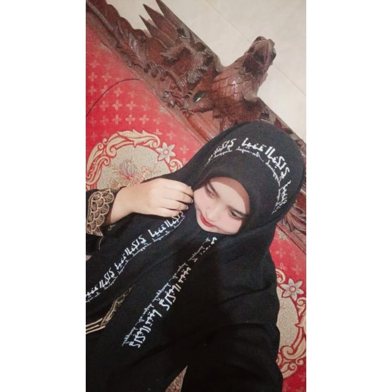 HIJAB CUSTOM NAMA ARAB LATIN/KALIGRAFI ARAB