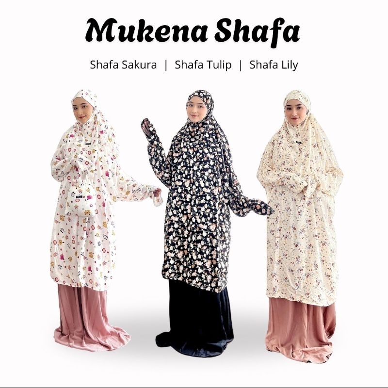 MUKENA SHAFA | MUKENA BERLENGAN | MUKENA SETELAN DEWASA BERLENGAN | MUKENA VISCOSE