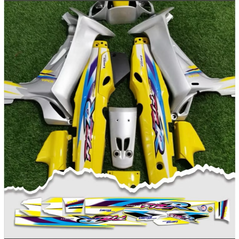 STRIPING CUSTOM FIZ R LEE KUNING SILVER