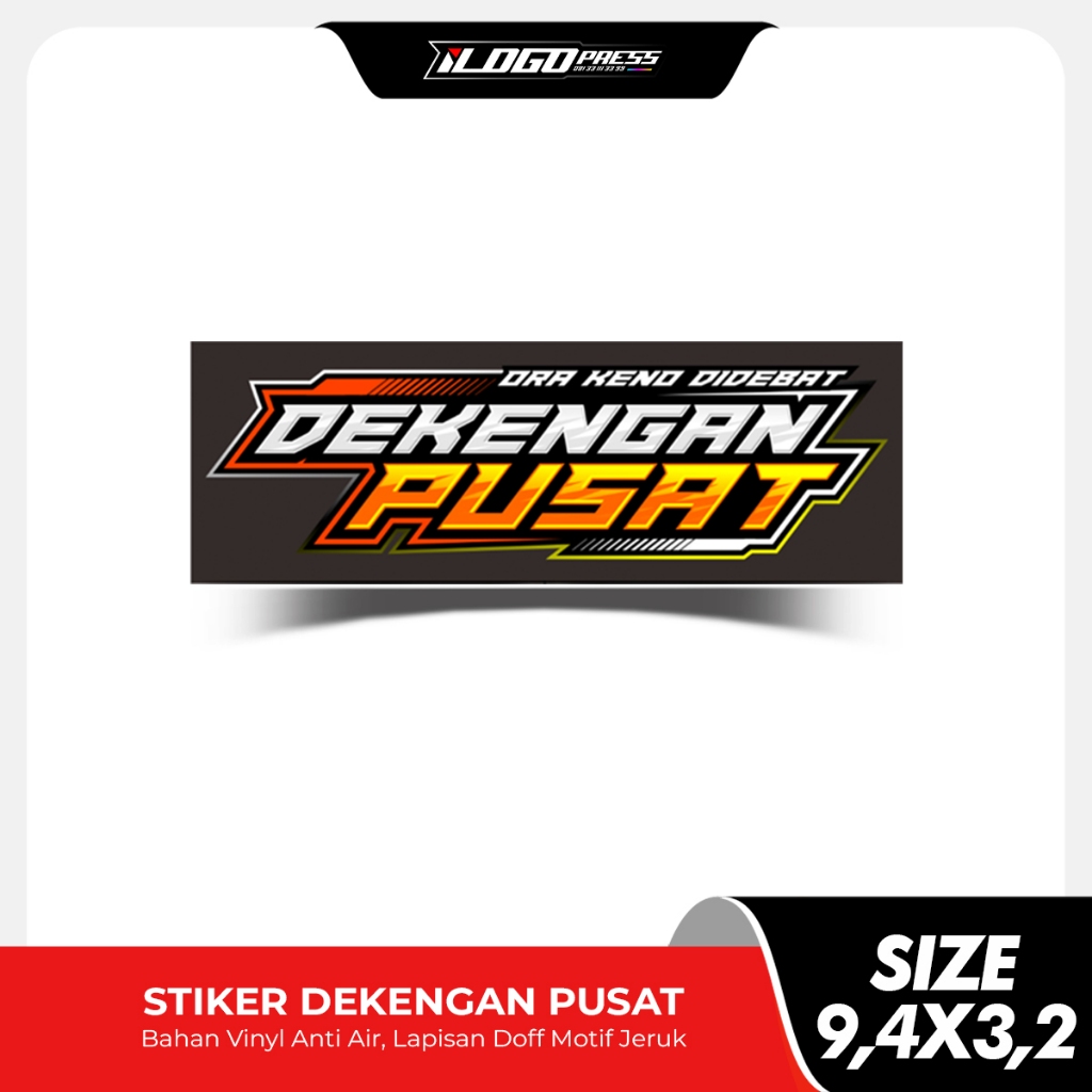 

Stiker Vinyl Anti Air Dekengan Pusat Ora Keno Di Debat (NEW) (Bijian)