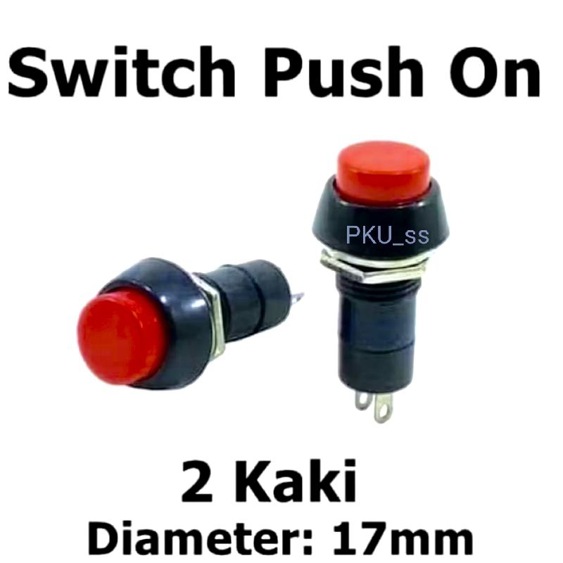 Saklar push on off / Switch push on off bulat / Saklar push on off bulat