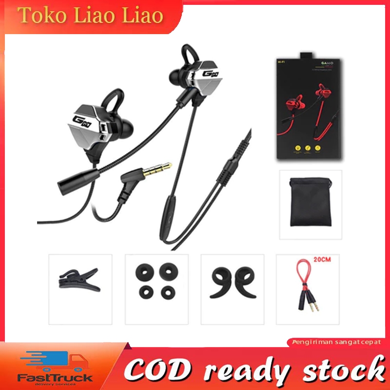 Headset gaming in-ear kabel komputer genggam headset ayam universal mendengarkan suara headset denga