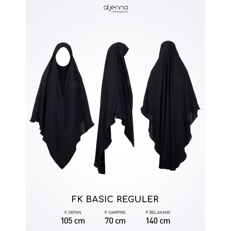 aljenna.id - French Khimar bahan JetBlack Premium - NWT
