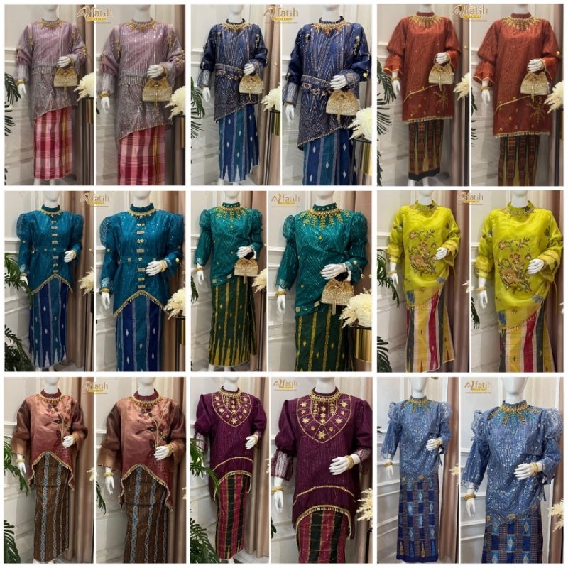 BAJU BODO NO 1 SULTAN PRISKA BORDIR EMAS BAJU BODO LAKBU LABBU ASLI SENGKANG SUTERA BUGIS MAKASSAR D