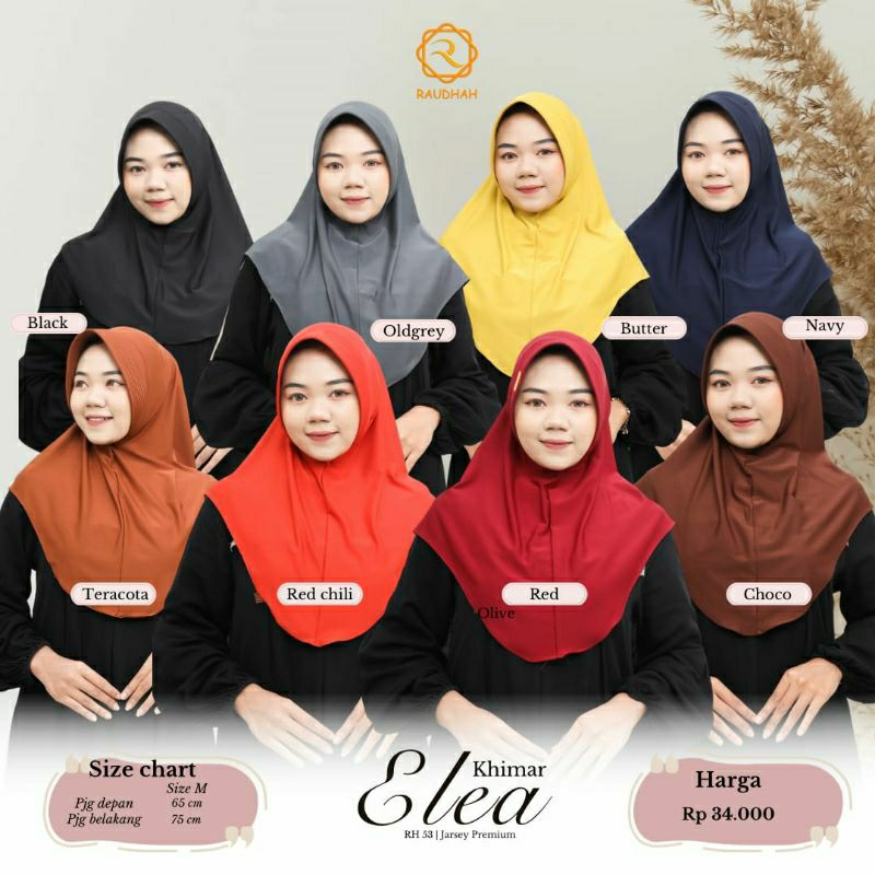 KHIMAR INSTANT BERGO ELEA SPORT BY RAUDHAH