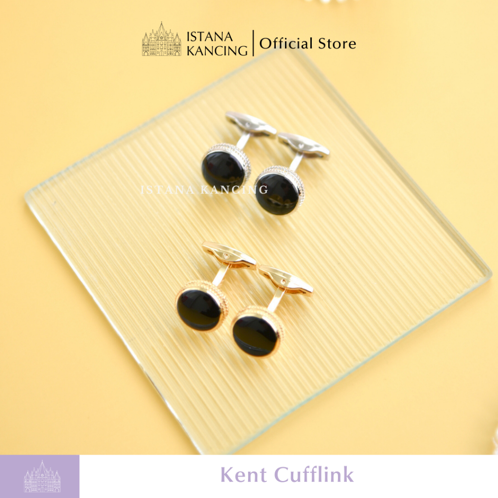 Thobe Kabak Gold Silver | Cufflink Stainless Steel Premium Mewah Kent Cufflink | Istanakancing.id