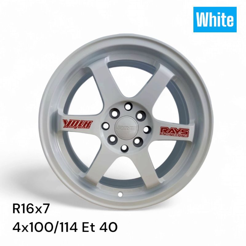Velg Volk Rays Te37 R16 Pcd 4 x 100/114 Lebar 7 Et 40