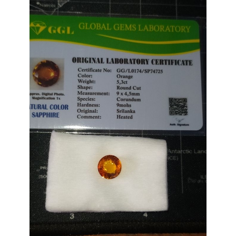 Promo Termurah orange sapphire memo Corundum