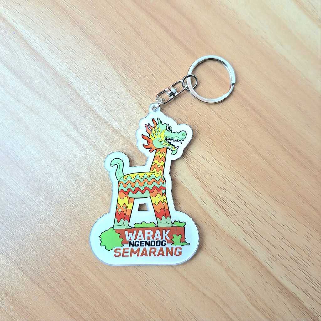 Souvenir Gantungan Kunci Akrilik Warak Ngendog Semarang Oleh Oleh souvenir Indonesia