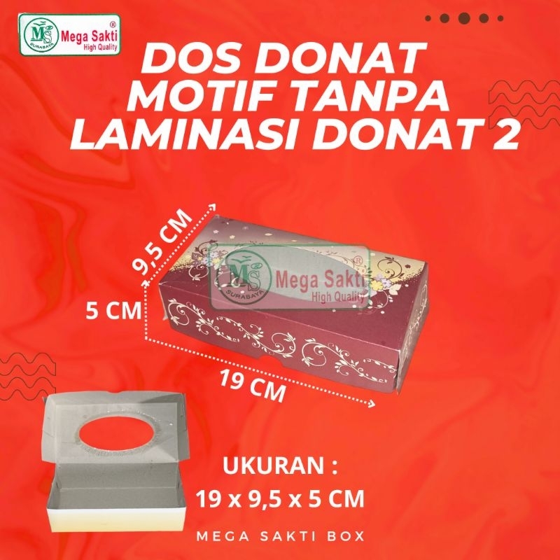 

(ISI 10 PCS) DOS / DUS DUPLEX DONAT MOTIF TANPA LAMINASI ISI 2 UK. 19×9,5×5 / KARTON BOX KOTAK HAMPERS DUPLEX WINDOW