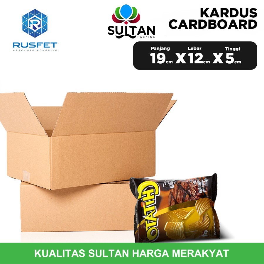 

KARDUS PACKING KARTON BOX 19x12x5cm Dus Kotak Packaging Polos tebal KARDUS BESAR