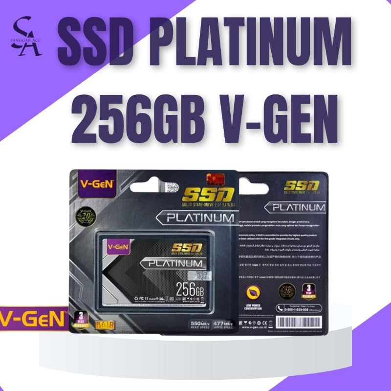 SSD V-GEN Platinum 256GB - Penyimpanan - Storage