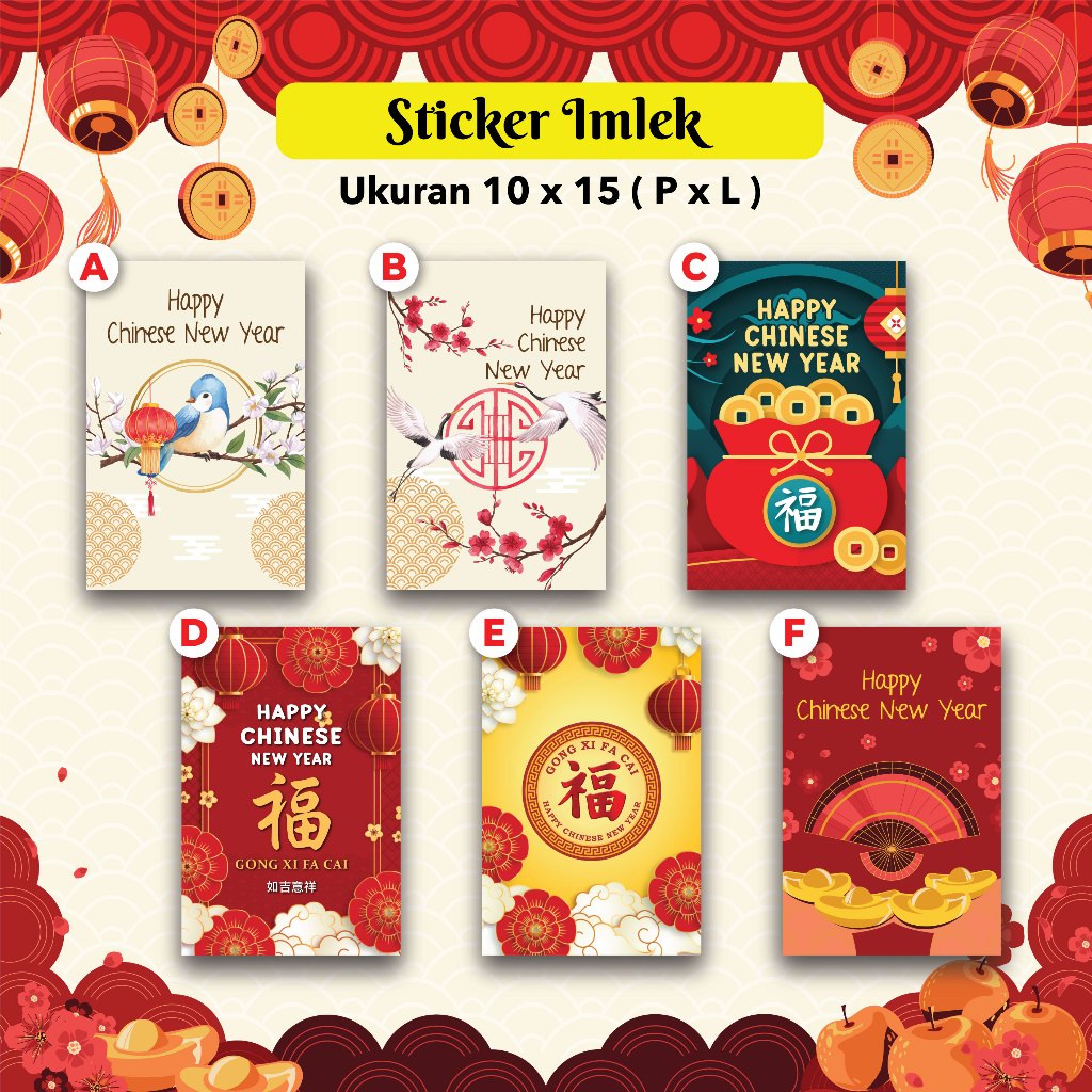 

Stiker IMLEK - Sticker CNY - 10x15cm
