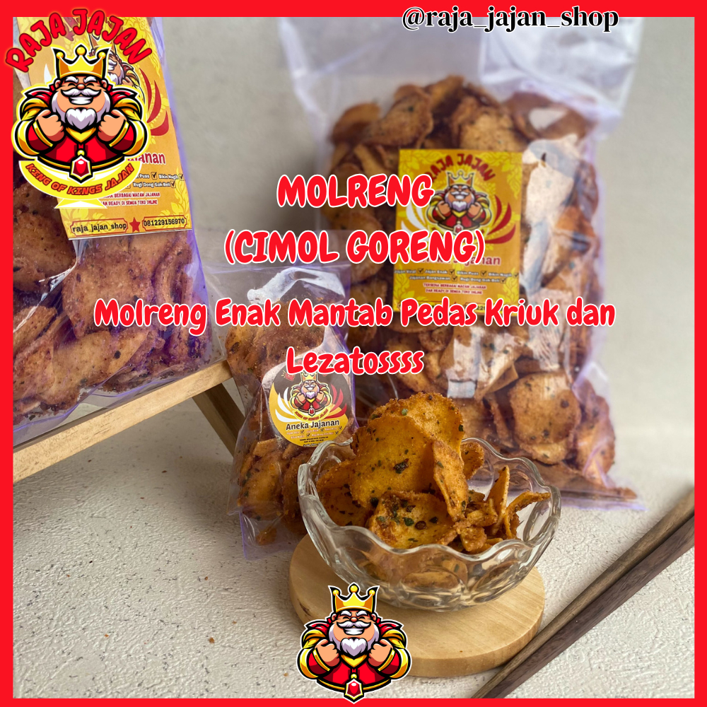 

Molreng Pedas Gurih - Cimol Goreng Renyah Kekinian 250gr/500gr