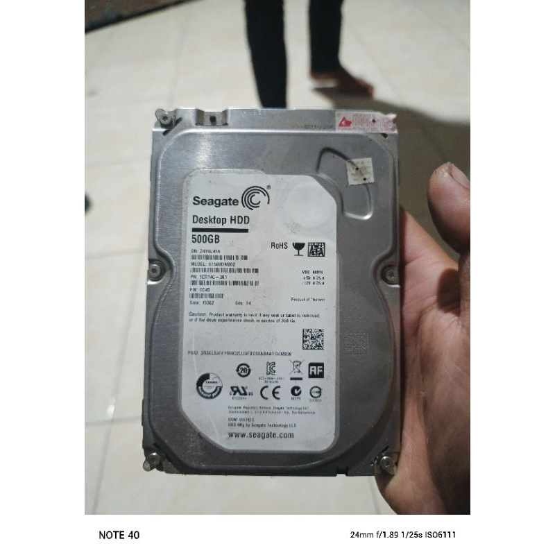 hardisk pc seagate 500gb+250gb