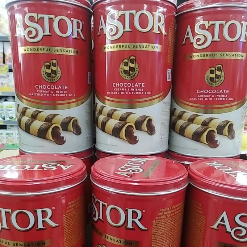 

Astor Wafer stick double coklat kaleng 330gr