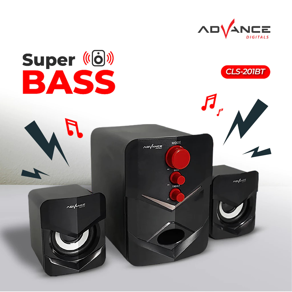 Advance Speaker Bluetooth CLS-201 BT 2.1 Stereo/Speaker Advance CLS201 BT Bluetooth Xtra Power Sound