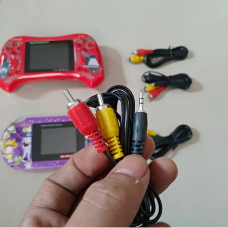 Sregg Kabel AV 2IN1 Panjang 1 Meter Kabel RCA AUX 2 to 1 Gameboy Gamepad kabel AV PVP KE TV DLL