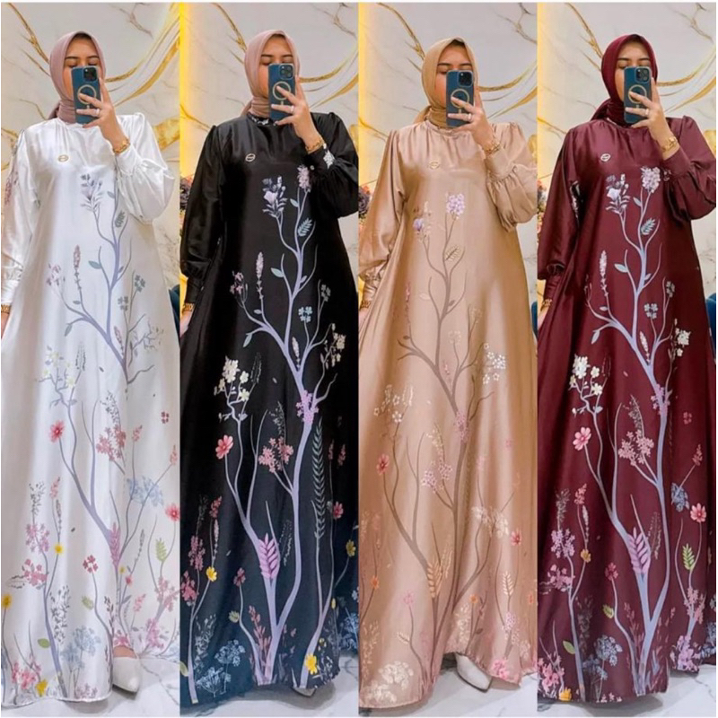 Bahan kain arabian silk | Warna Burgundy