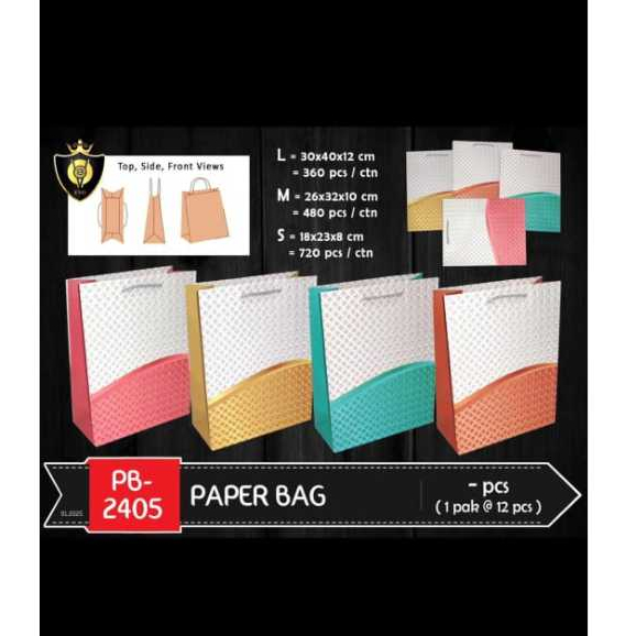 

Paperbag Tas Kertas Large/Paperbag Murah/ Tas Souvenir Kode 2405 L