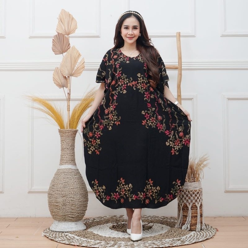 Daster Lowo Storjoan Daster Jumbo Ld 145 Pb 118 Busui Resleting Depan Bahan Rayon Premium