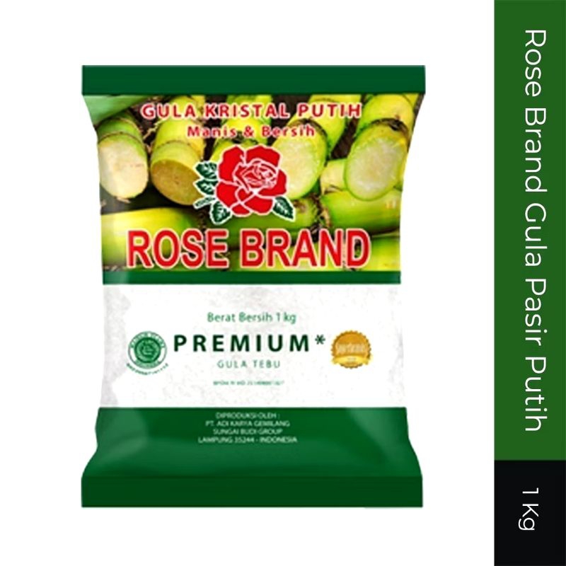 

Gula Kristal Putih Rose Brand Premium Berat Bersih 1 kg