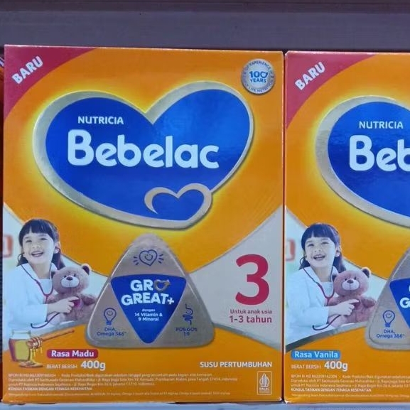 

bebelac 3 400gr vanila madu