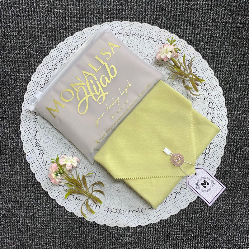 Paris Premium Lacer Cut | Jilbab Segiempat Voal Paris Premium Lacer Cut