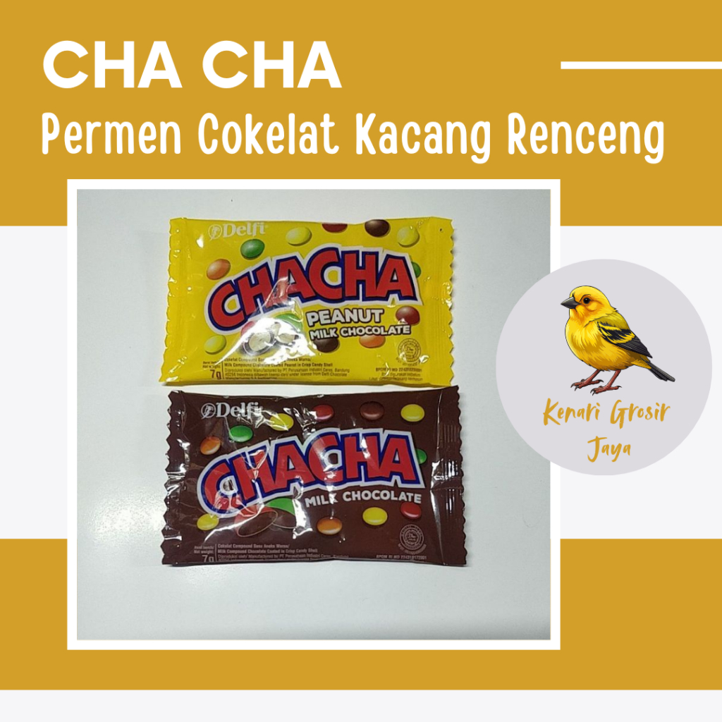 

Cha Cha Permen Cokelat Kacang Renceng 5 Gram x 10 Pcs