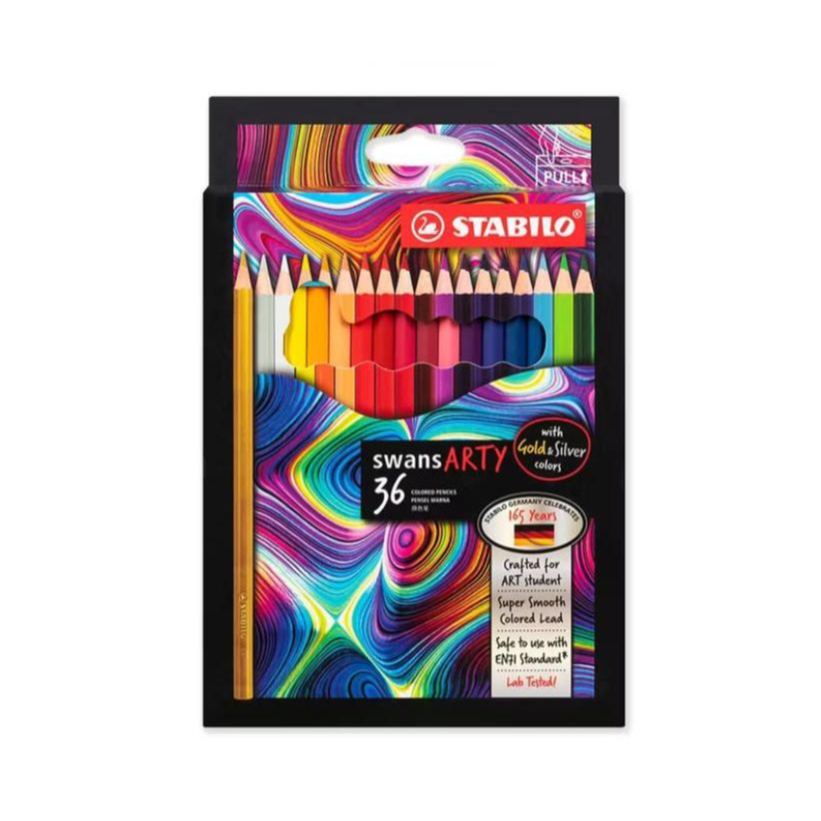 

STABILO swans ARTY Colored Pencils 36 pcs / Pensil Warna isi 36 pcs