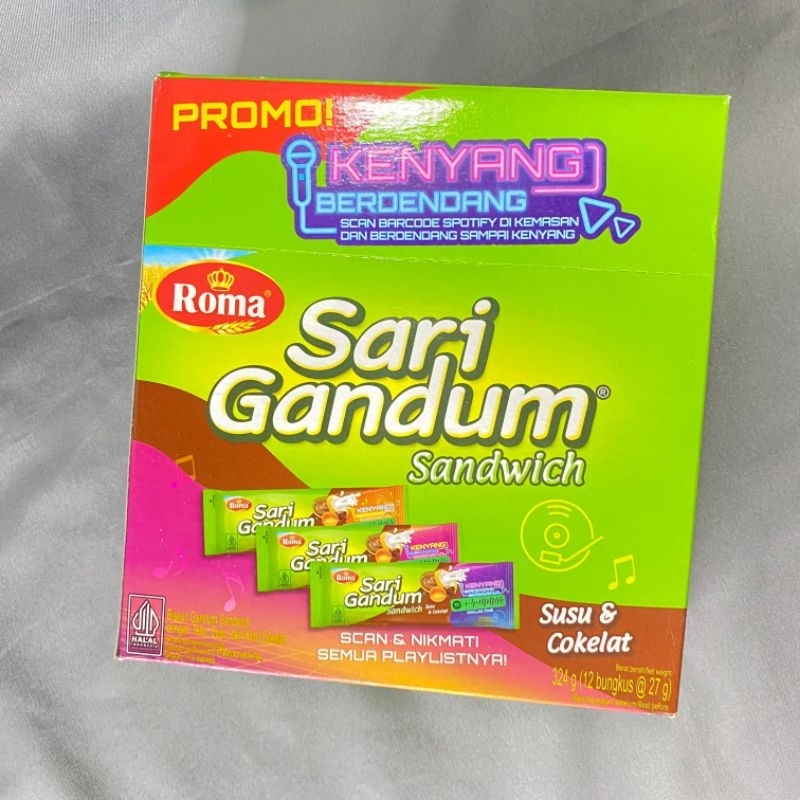 

ROMA SARI GANDUM SANDWICH 12 BKS 1 BOX