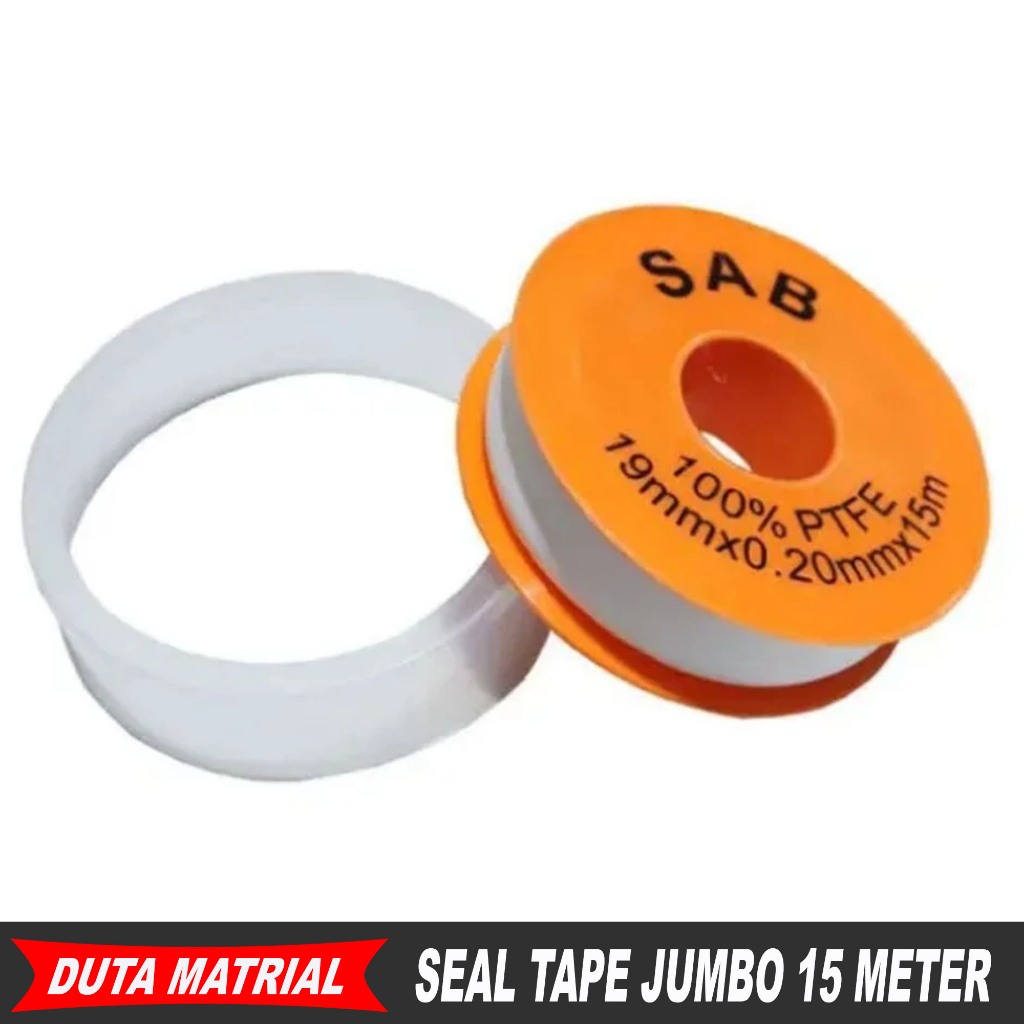 Seal Tape Besar Jumbo 19 mm x 20mm x 15 Meter / Siltip Sealtape Solasi Pipa Paralon
