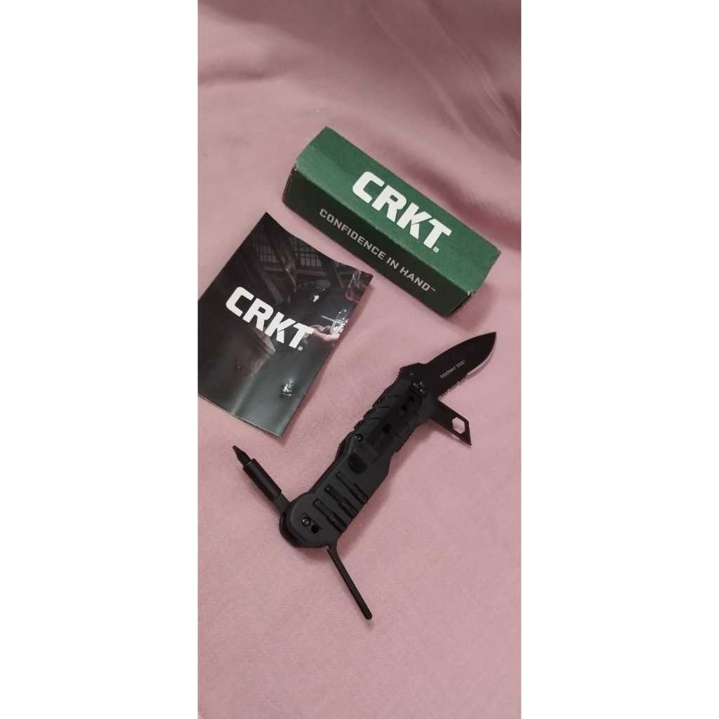 Pisau Lipat Multitool CRKT Crimson Trace Picatinny Tool