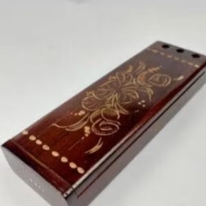 

kotak pensil kayu jati antik hias