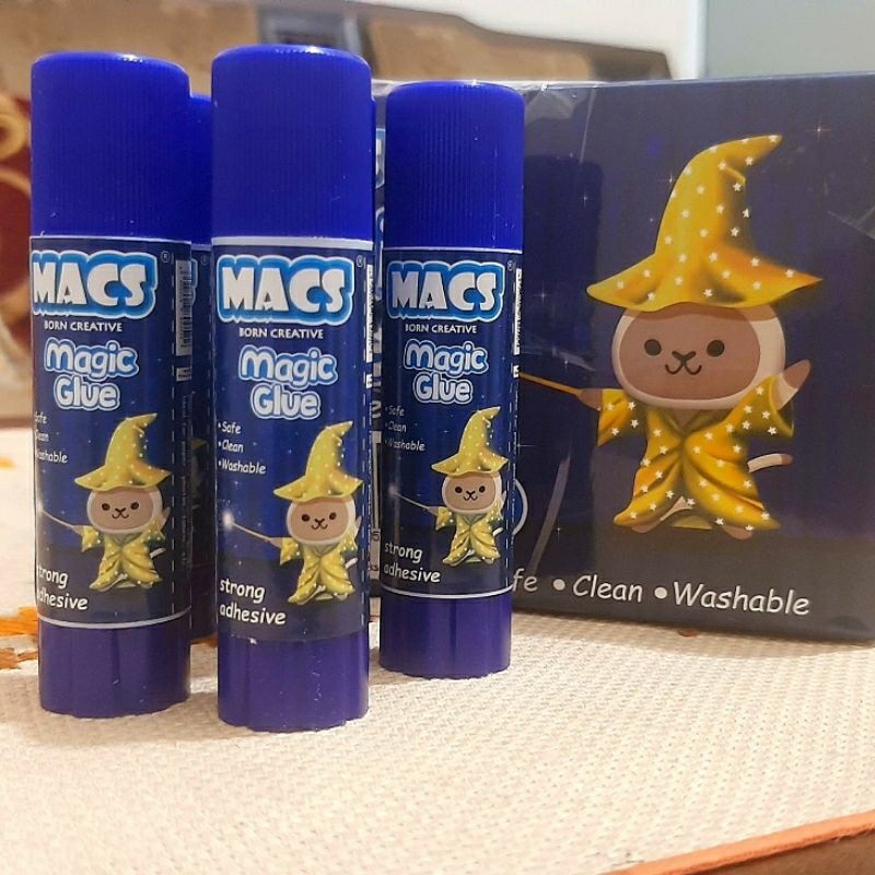 

Macs Magic Glue Lem Berwarna Biru Bersih Aman Untuk Anak & Mudah Dibersihkan