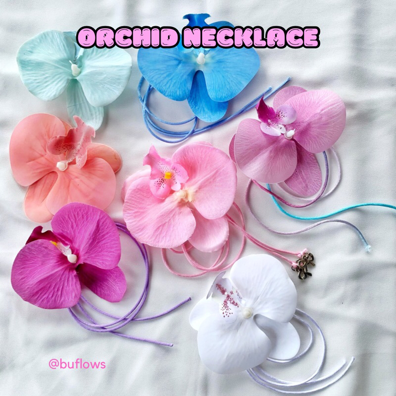 ORCHID NECKLACE | Kalung Anggrek | Bagcharm Orchid Anggrek Aesthetic